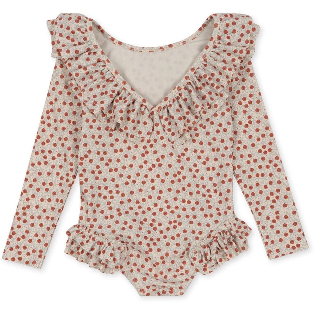 Παιδικό μακρυμάνικο ολόσωμο μαγιό Mimi Fleur 6M-10Y Konges Slojd