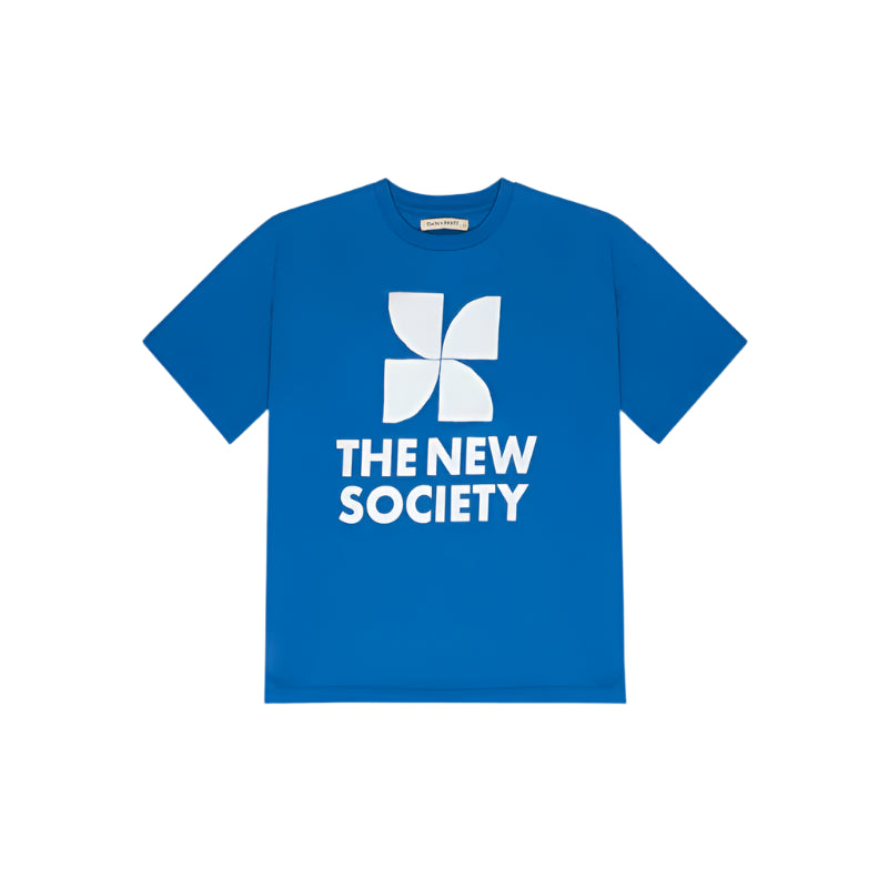 Kid's blue T-shirt Mykonos Cobalto 3-14Y The New Society