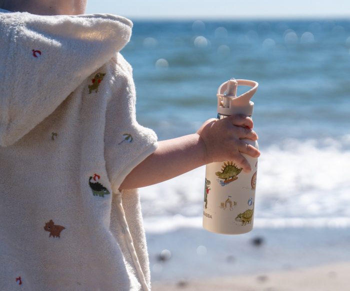 Stainless steel water bottle -  Dino Beach 350ml Filibabba