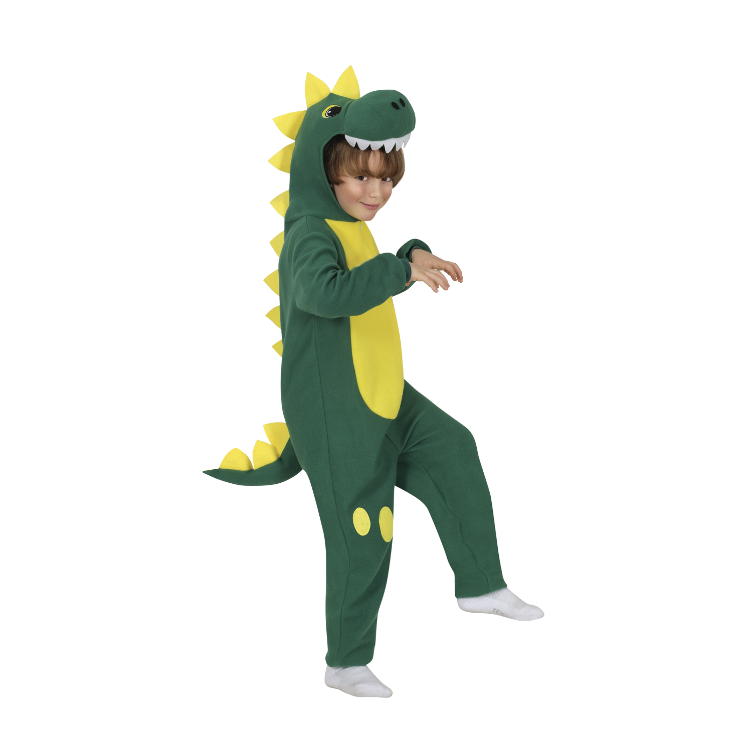 Kid's one-piece costume Green Dinosaur 3-6Υ