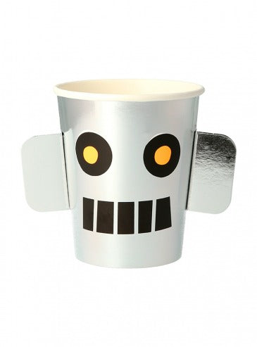 Paper Dinner Cups Robot 8 pcs