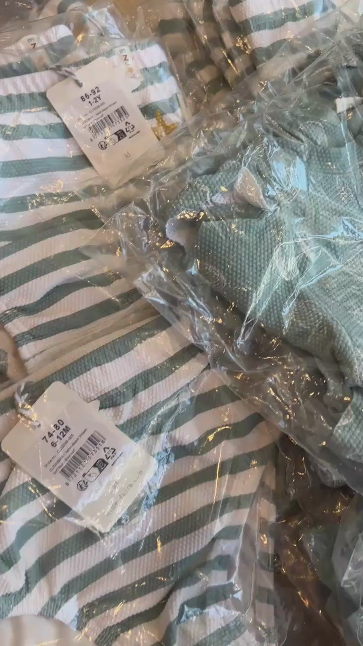 Kid's one-piece swimsuit with UV50 protection Ocean treasures Surf Blue 9M-4Y Little Dutch