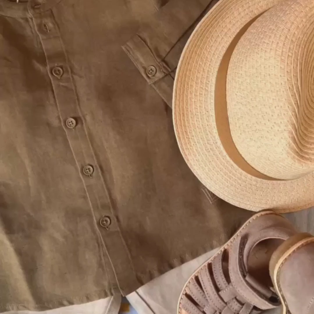 Kid's Orlando linen pants Mist 6M-10Y - Liewood