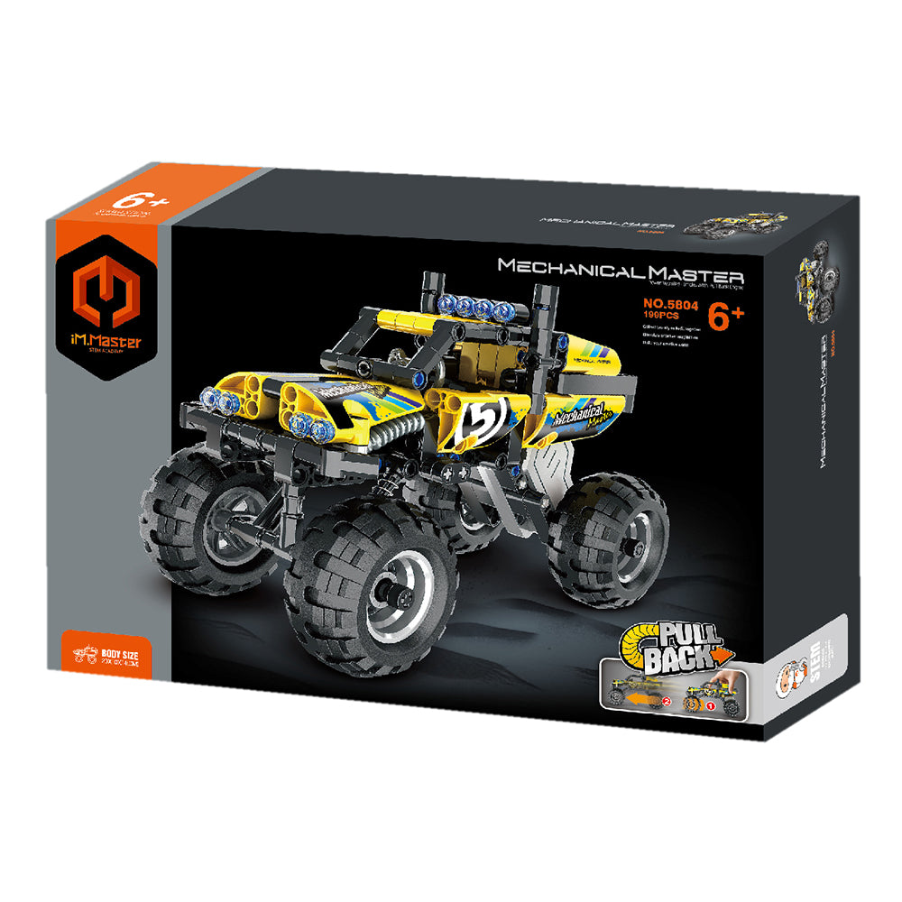 Kid's construction toy - Pull back Off road vehicle 199 pcs 6+