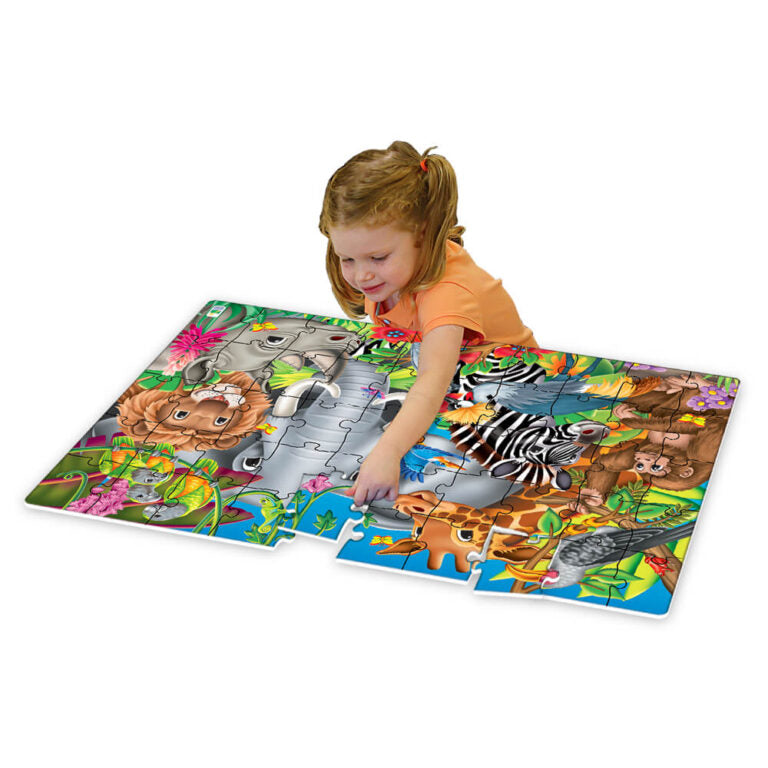 Children's 50 pcs Floor puzzle Animals of the World 3+ 