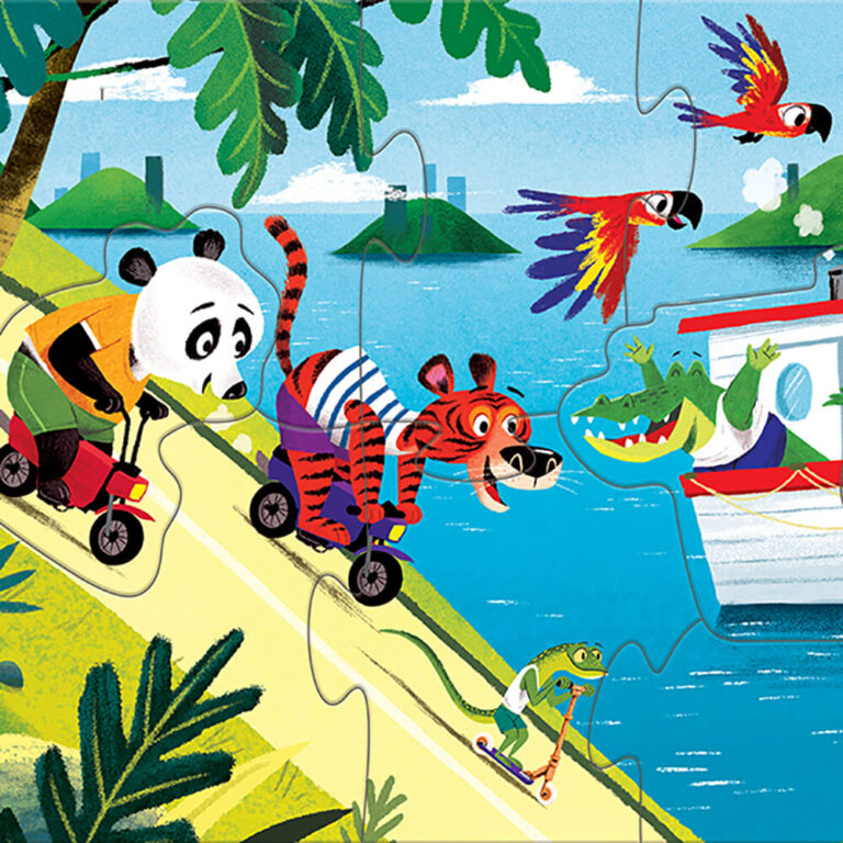 Children's puzzle 45 pieces On the Go 3+ Hinkler