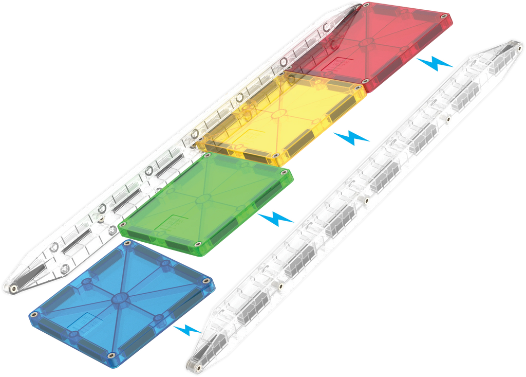 Kid's magnetic toy Rail Racers 33pcs 3Y+ Magna Tiles