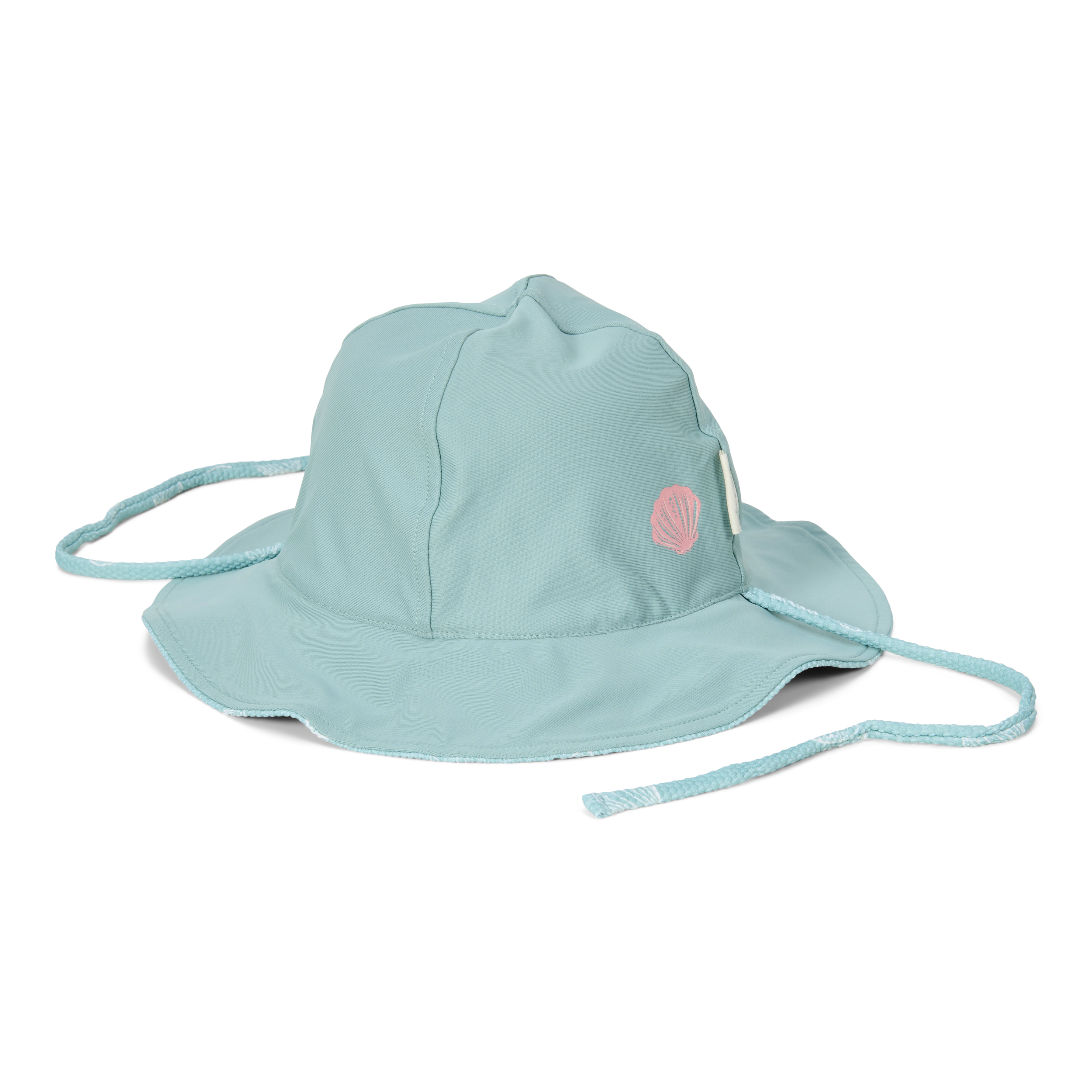 Children's reversible sun hat Ocean Treasures Surf Blue-Little Dutch 0-4Years