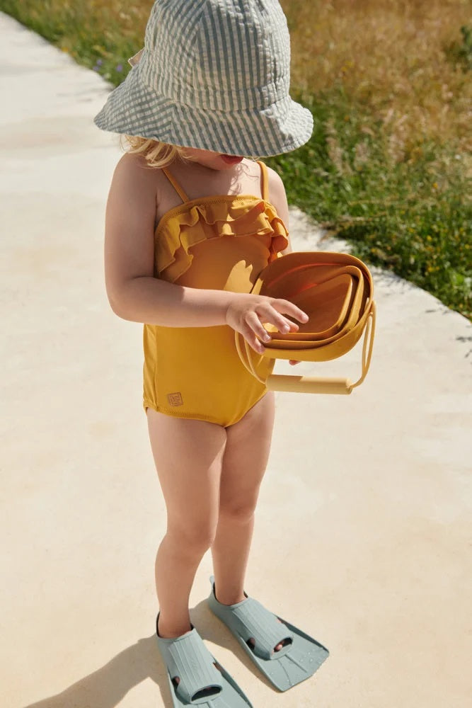 Kid's Sunneva Sunhat Peppermint/White Stripes 0M-4Y - Liewood