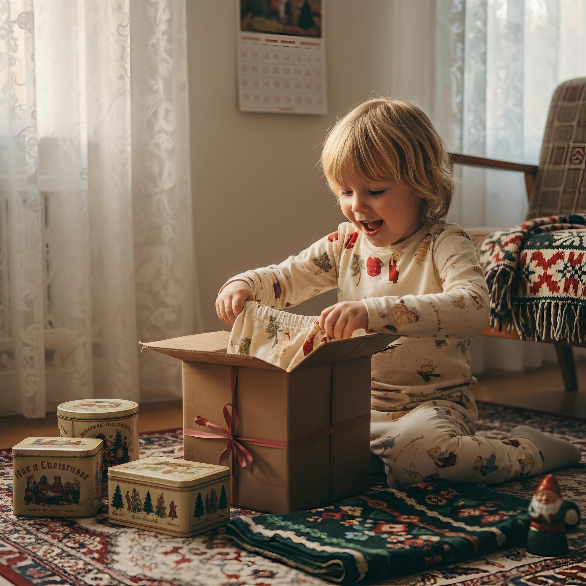 Σετ Χριστουγεννιάτικες Παιδικές Πιτζάμες πολύχρωμες Jour d'hiver 9 μηνών - 10 ετών Konges Slojd