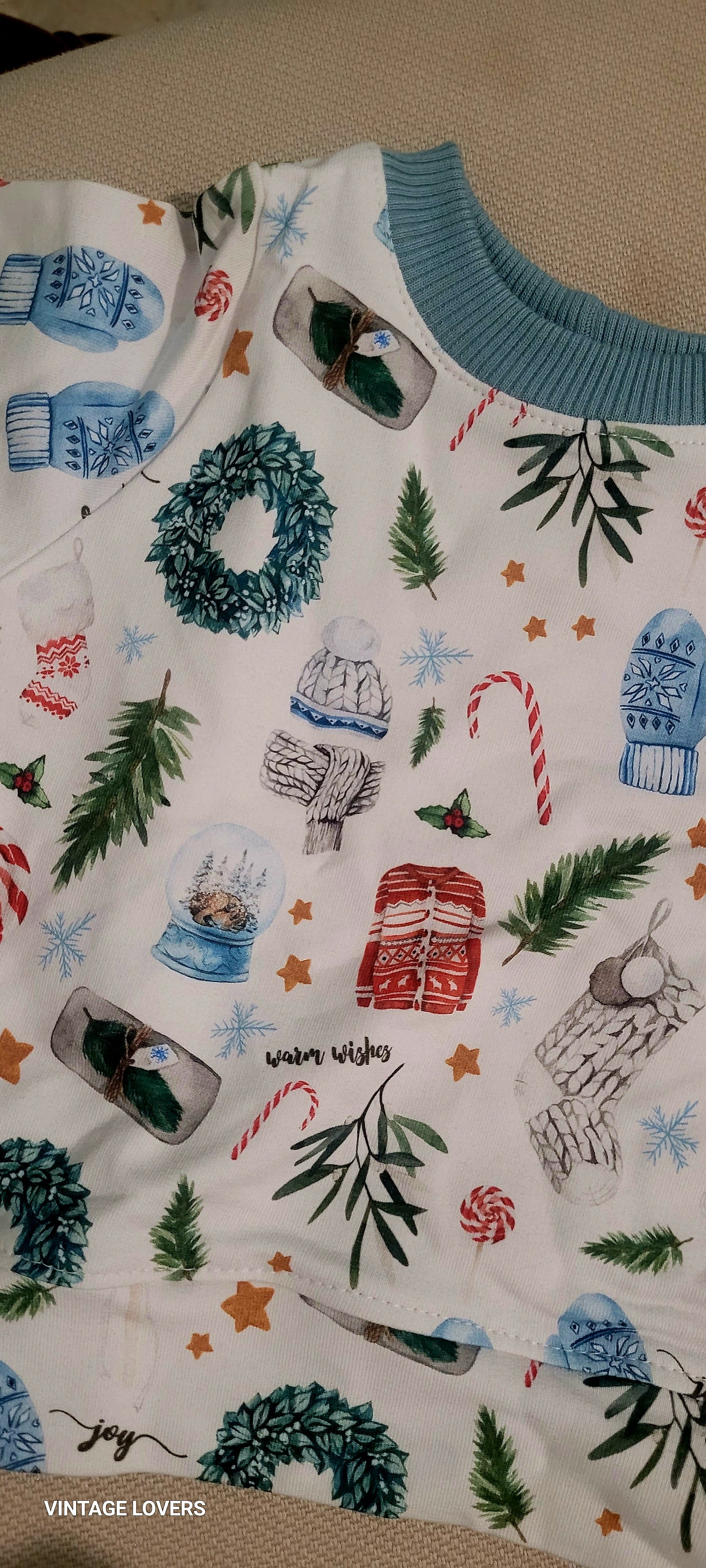 Παιδική μπλούζα-φούτερ οργανικό βαμβάκι 'Warm Wishes'-Miley+Moss 3-24months