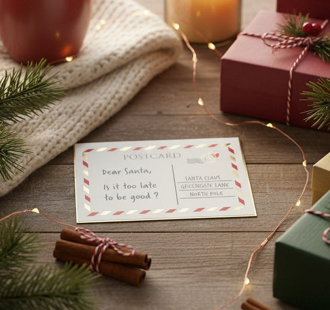 Χριστουγεννιάτικο μπλοκ σημειώσεων Christmas Postcard 21.5x14.5εκ.