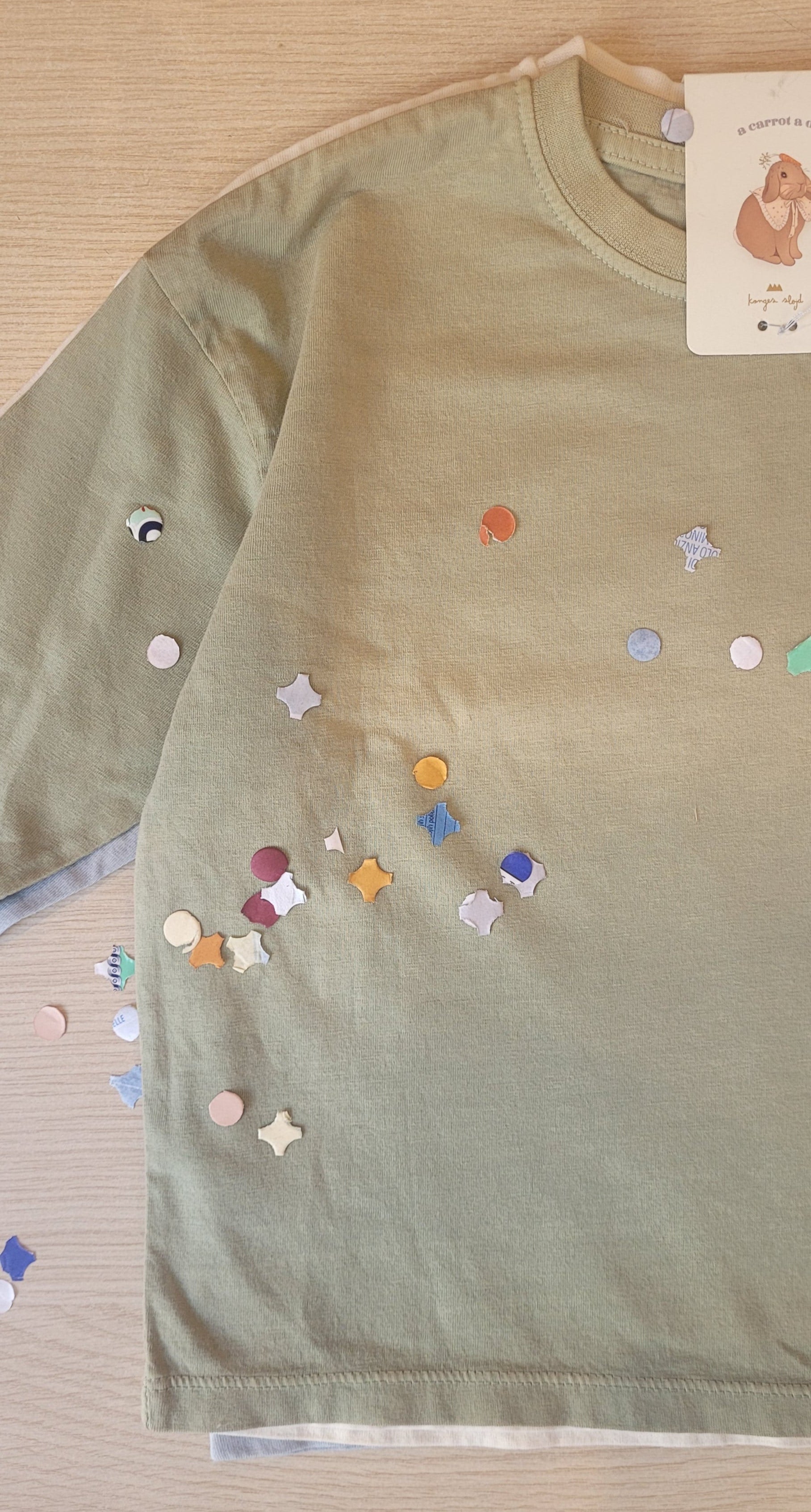 Παιδικά μακρυμάνικα μπλουζάκια από οργανικό βαμβάκι-Σετ των 3- Cosmo 12Μ-10Υ-Konges Slojd