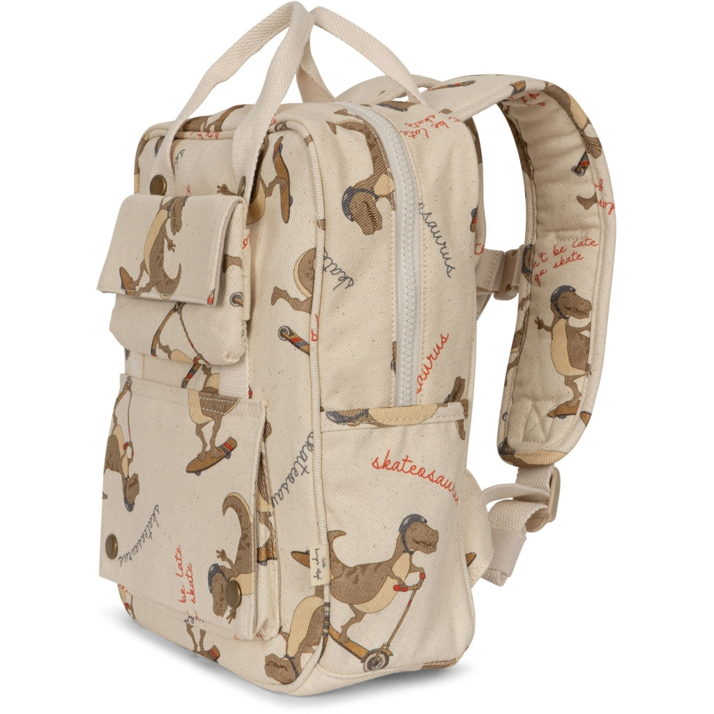 Kid's backpack Skatesaurus 25x30cm Konges Slojd