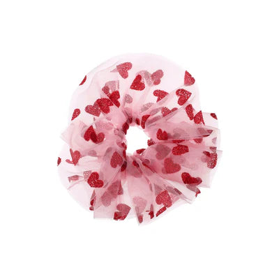 Sweet Hearts Tulle Scrunchie - Rockahula Kids