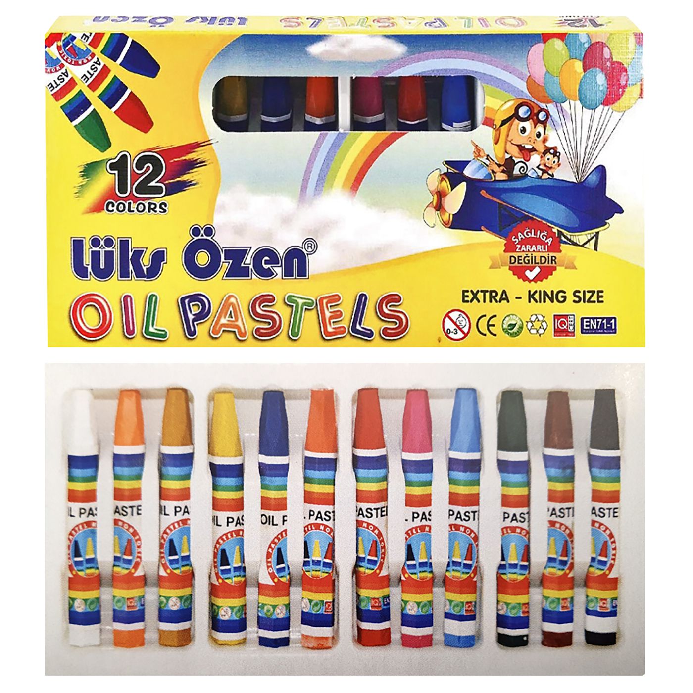 Σετ 12 λαδοπαστέλ 3+ ετών JustNote