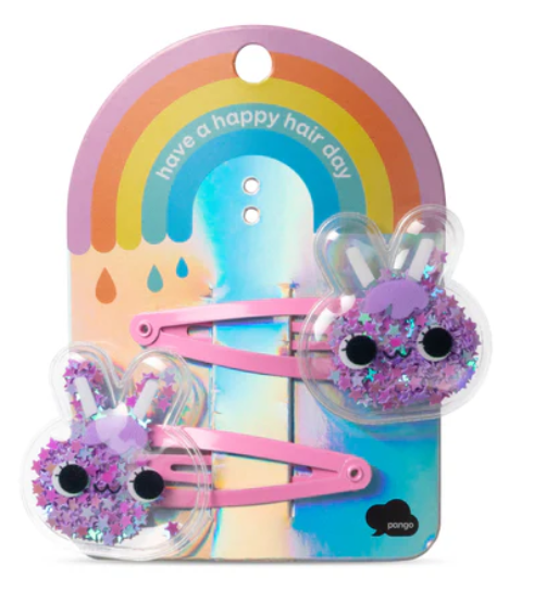 Παιδικά αξεσουάρ κλιπ μαλλιών σετ 2 τμχ σε 6 διαφορετικά σχέδια - Pango