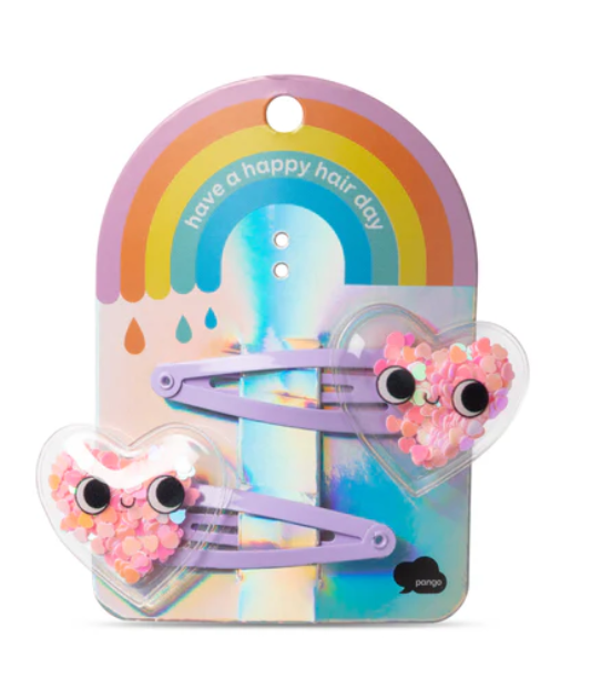 Παιδικά αξεσουάρ κλιπ μαλλιών σετ 2 τμχ σε 6 διαφορετικά σχέδια - Pango