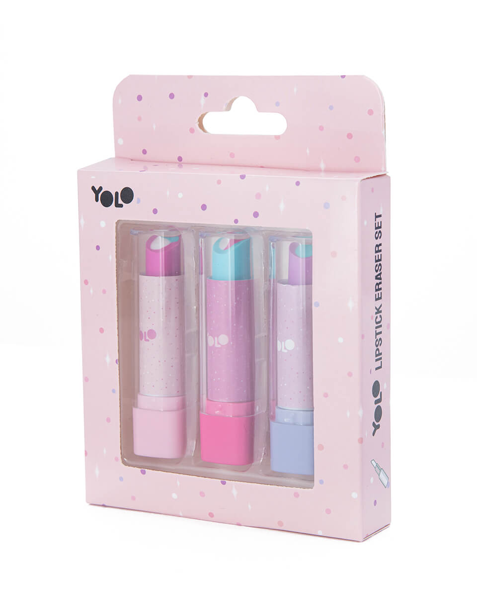 Σετ 3 αρωματικές γόμες κραγιόν - Yolo