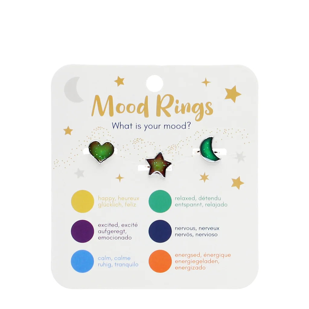 Set of 3 emotion rings 3+ years