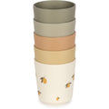 Set 5 PLA cups Lemon mix 7x7.5cm Konges Slojd