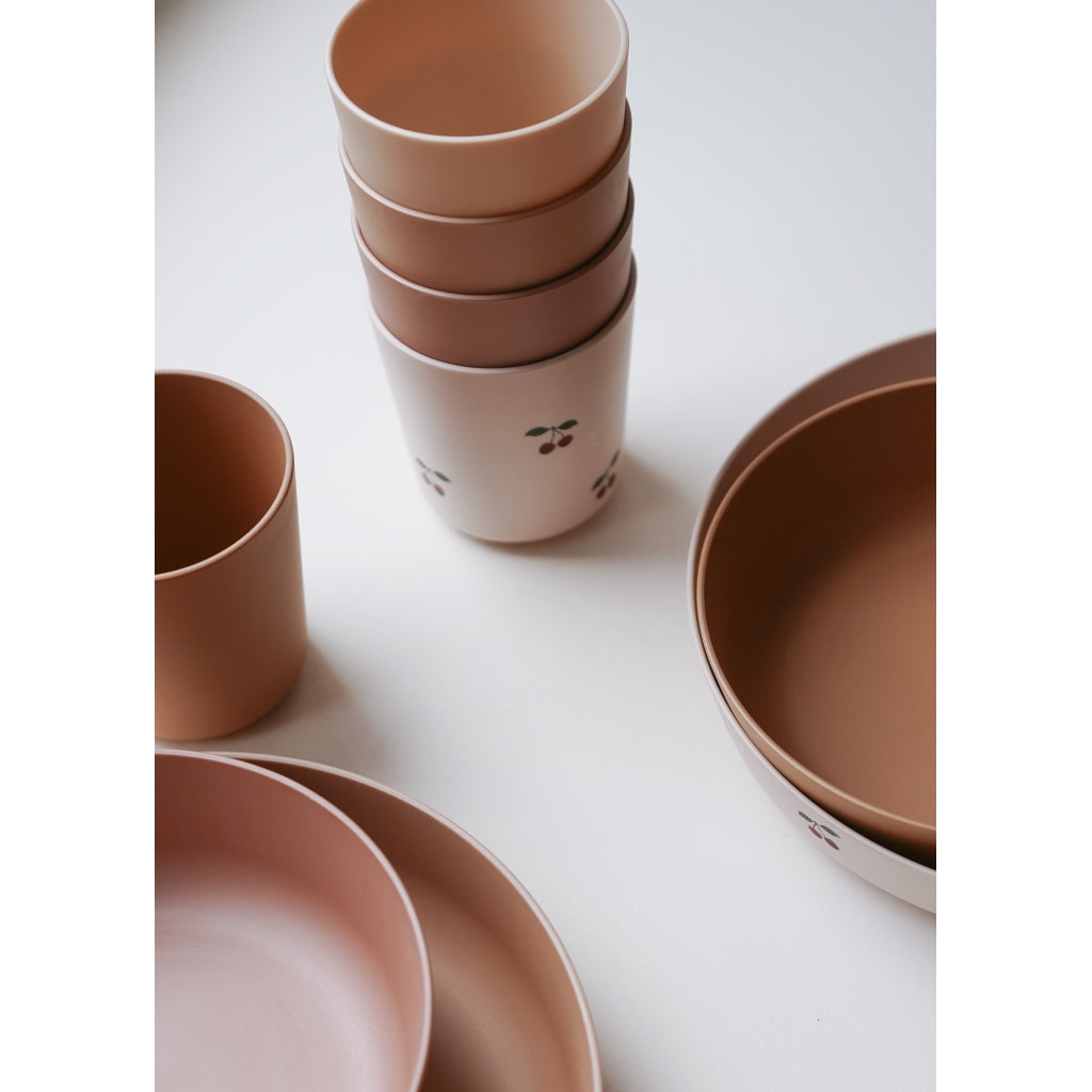 Set 5 PLA cups Cherry mix 7x7.5cm Konges Slojd