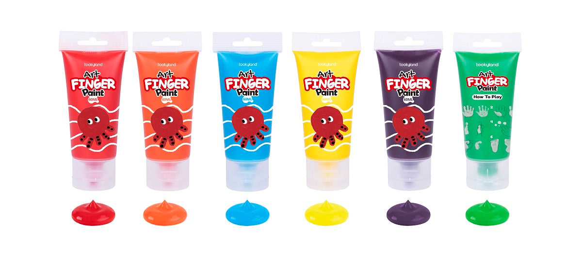 Set of 6 Finger crayons Tooky Toy +3 ετών