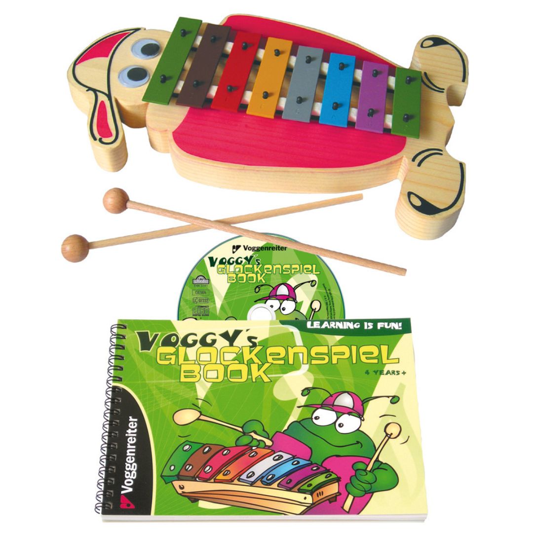 Kid's metallophone with CD and book Voggys 3+ years