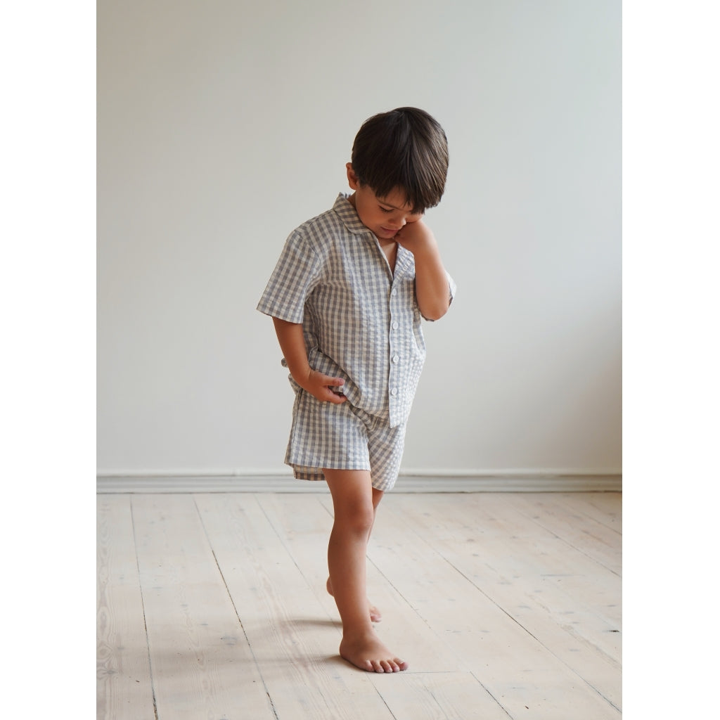 Παιδικό σορτσάκι καρό Sleek από 100% βαμβάκι 18Μ-8Υ Konges Slojd