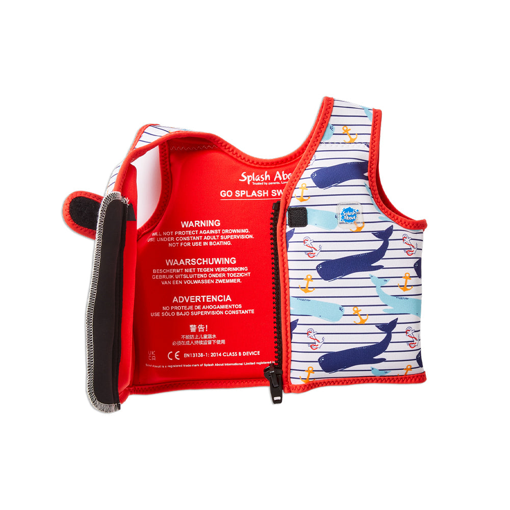 Παιδικό γιλέκο κολύμβησης Φάλαινα 1-4 ετών Splash