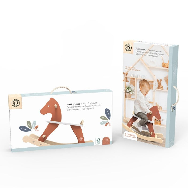 Wooden kid's toy Rocking Horse 12m+ Speedy Monkey