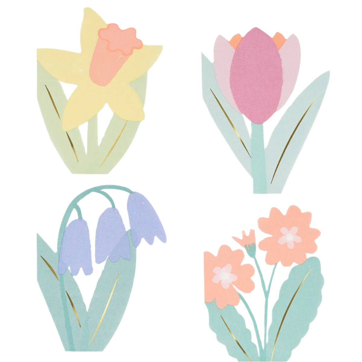 Σετ 16 χαρτοπετσέτες για παιδικό πάρτι Spring Flower - Meri Meri