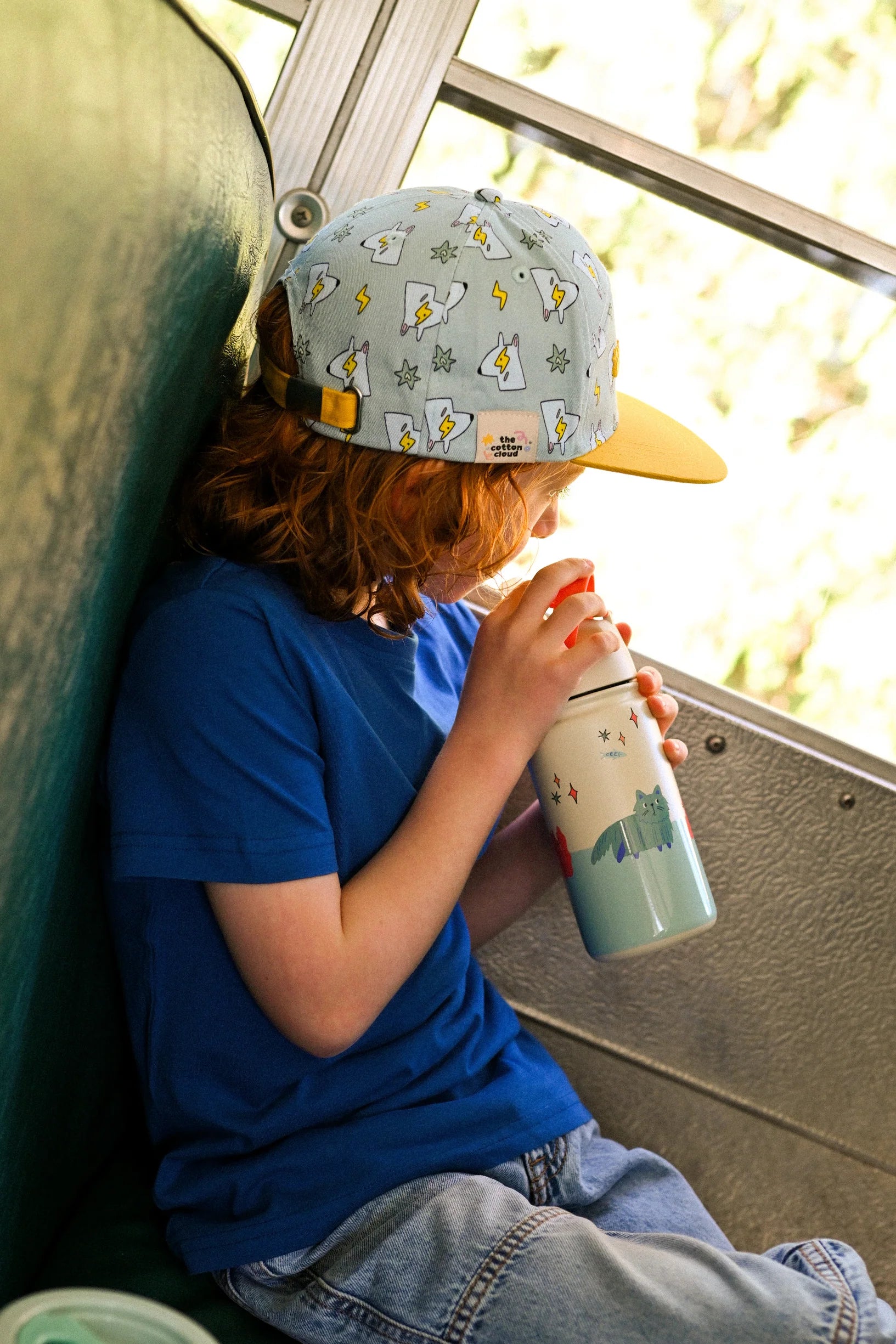 Insulated Stainless Steel Bottle 420ml Meowtiful Cats