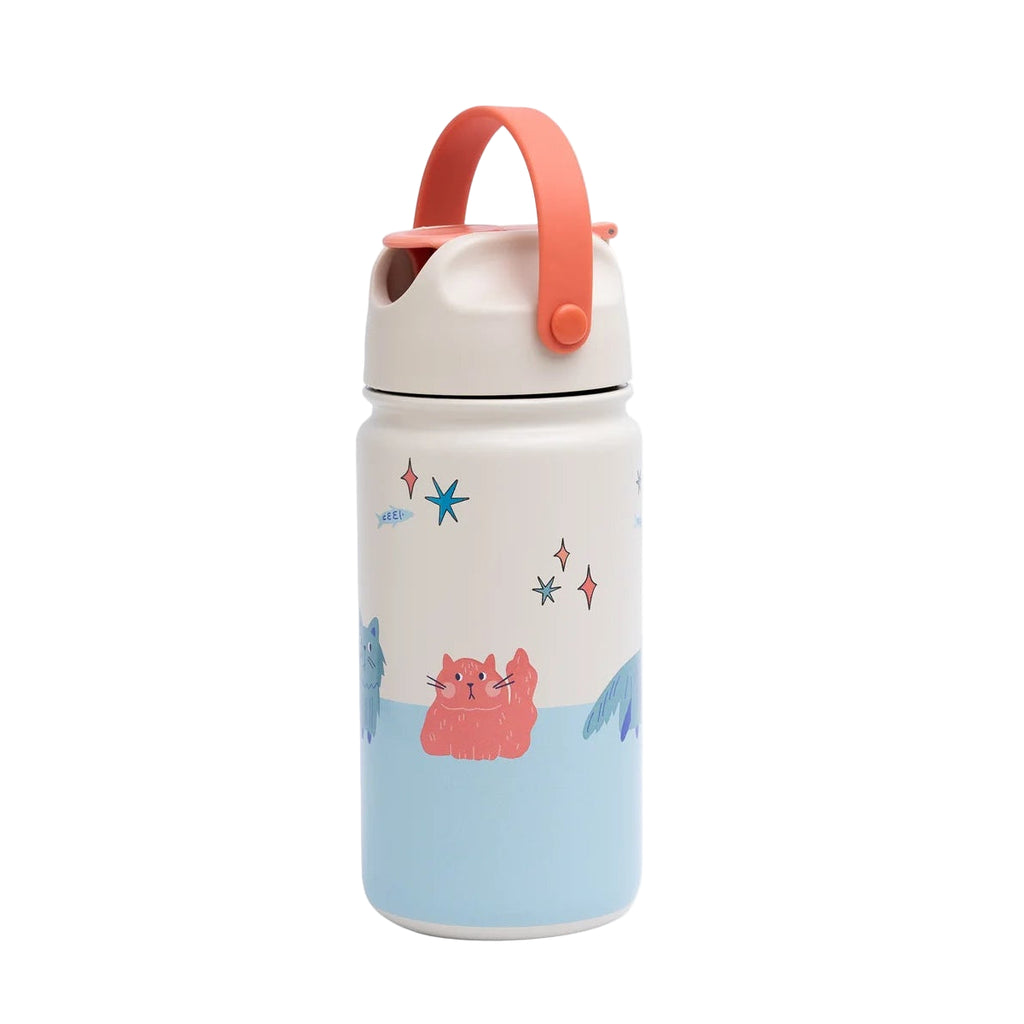 Insulated Stainless Steel Bottle 420ml Meowtiful Cats