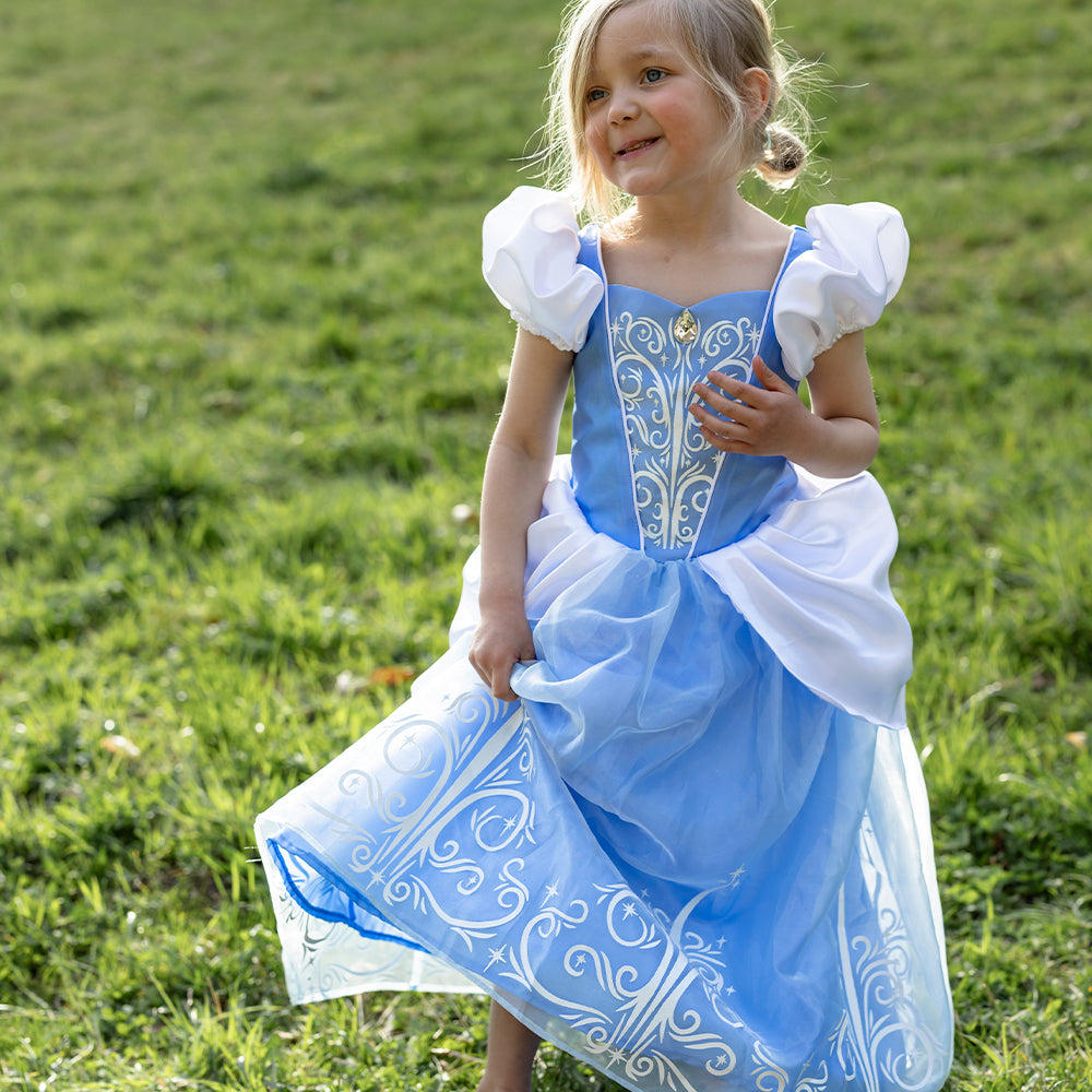 Παιδική στολή με glitter Σταχτοπούτα 5-8  ετών  Great Pretenders