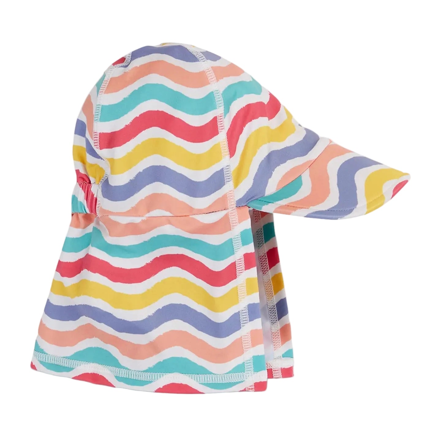 Kid's UV Sun Cap Rainbow Waves 6M-4Υ Frugi