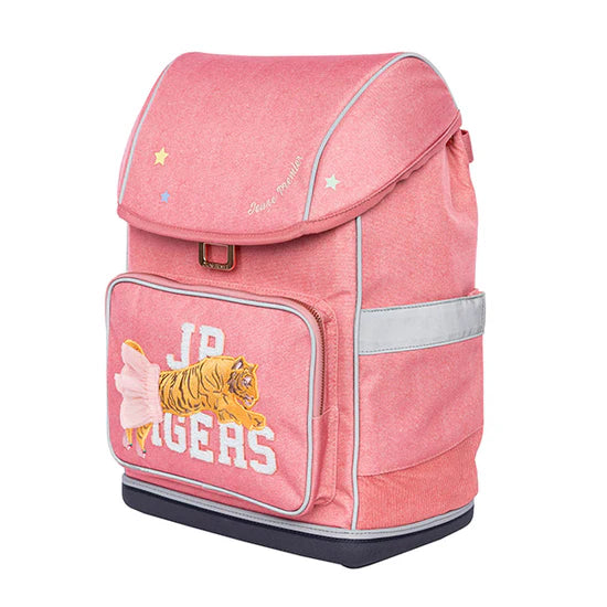 Σχολική τσάντα πλάτης Ergomaxx-Tutu Tiger (Pink melange) 6 - 10 ετών 27x16x41cm Jeune Premier