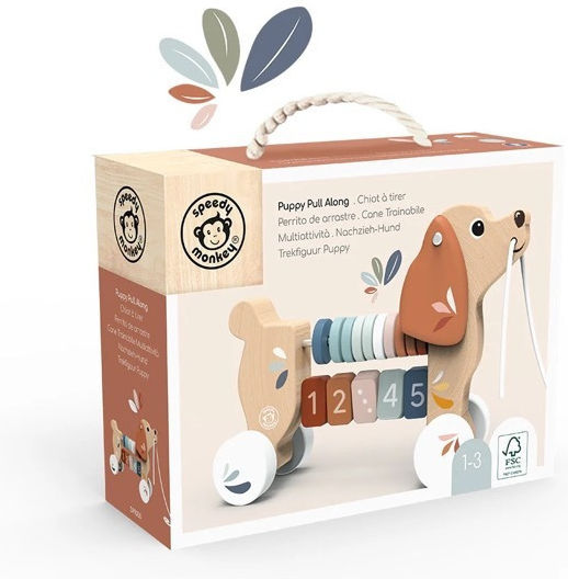 Wooden children's sliding toy Dog 12+ months Speedy Monkey