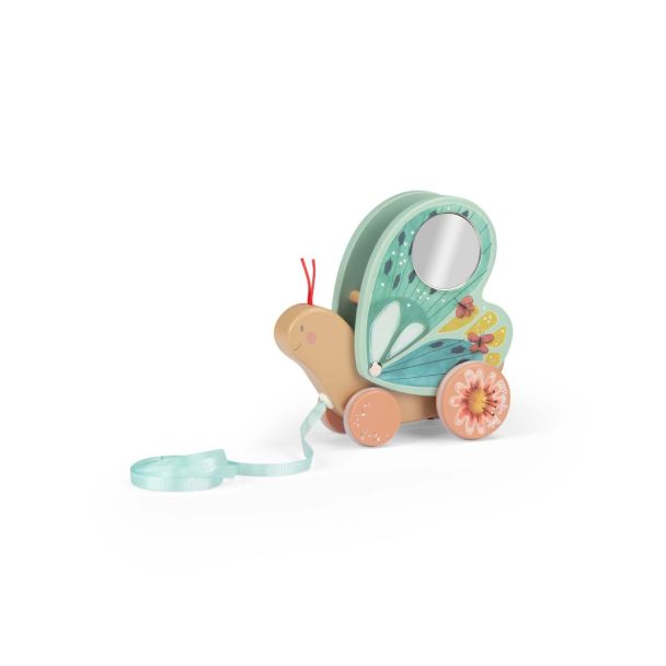 Wooden children's toy butterfly roller coaster 10 months+ Moulin Roty