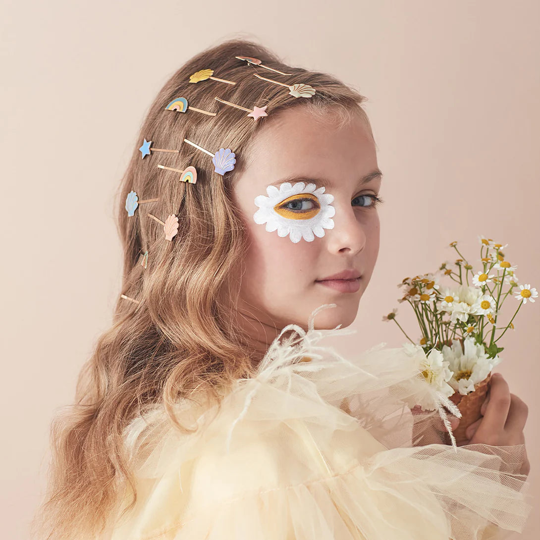 Set 6pcs Hair Slides Seashells