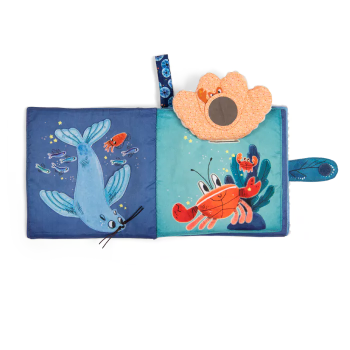 Baby fabric activity book Ocean 0+ months Moulin Roty