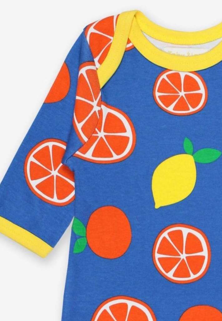 Baby's onesie with Orange and Lemons 0-3M Toby Tiger