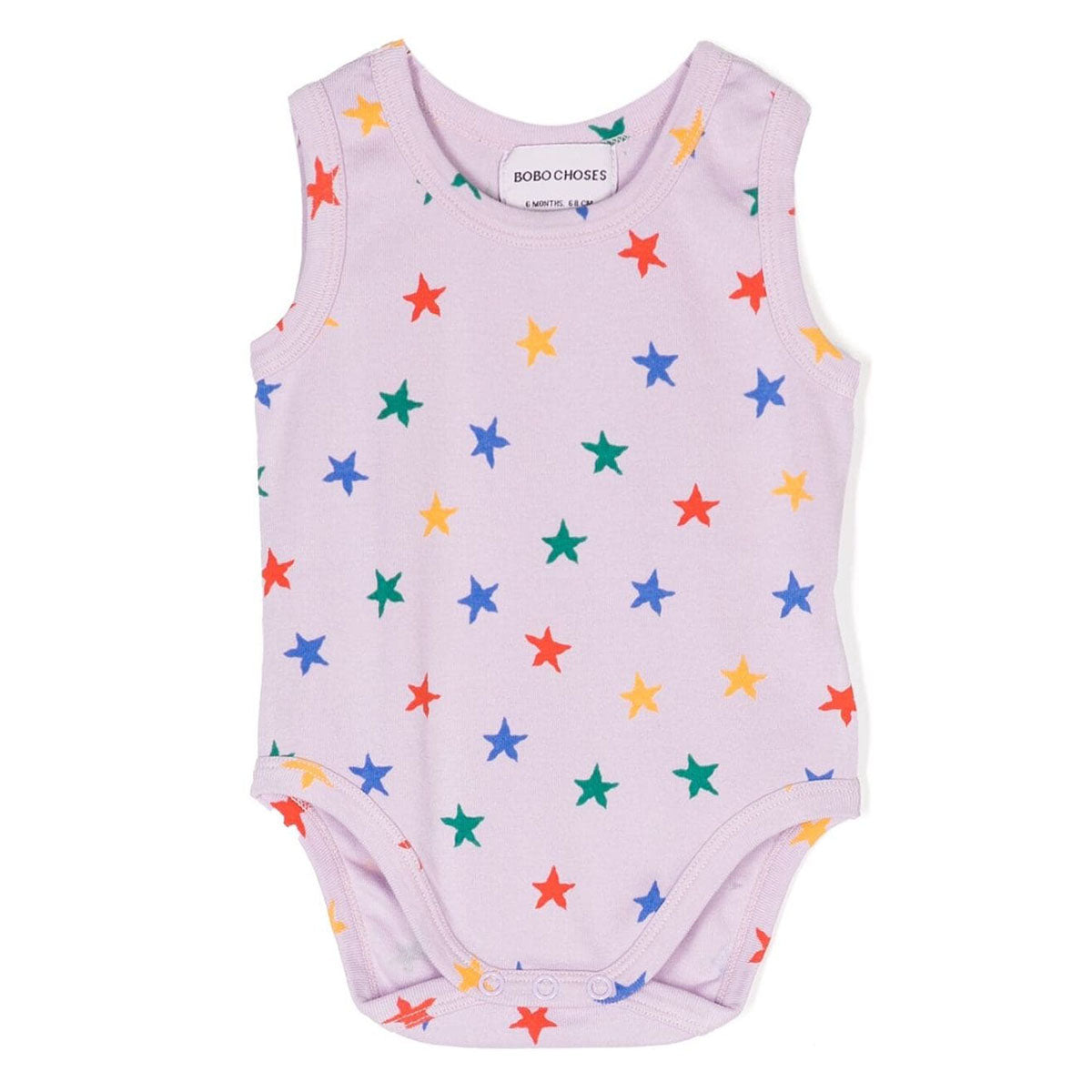 Multicolour stars all over sleeveless body - Bobo Choses 3-24M