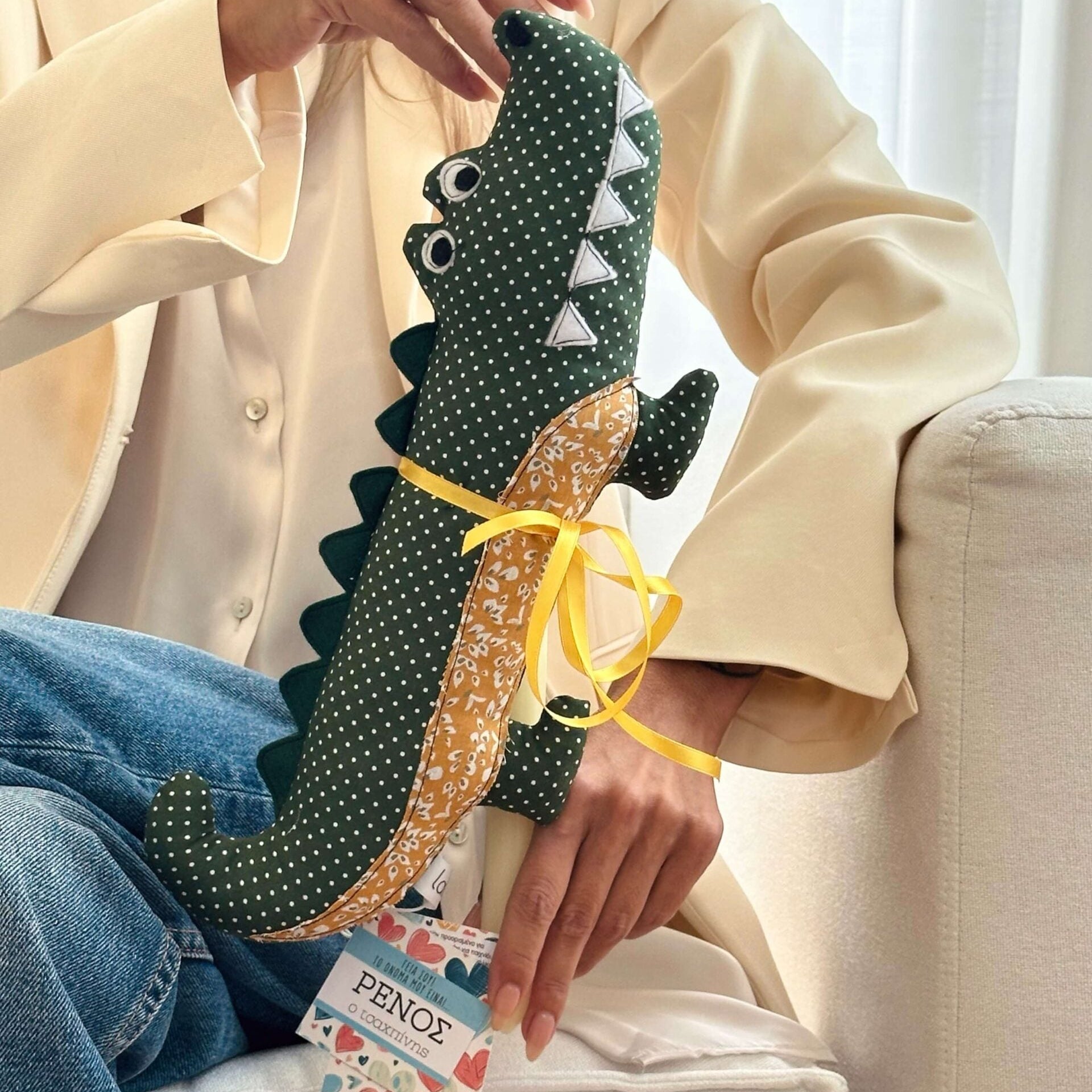 Handmade Easter candle Crocodile Renos