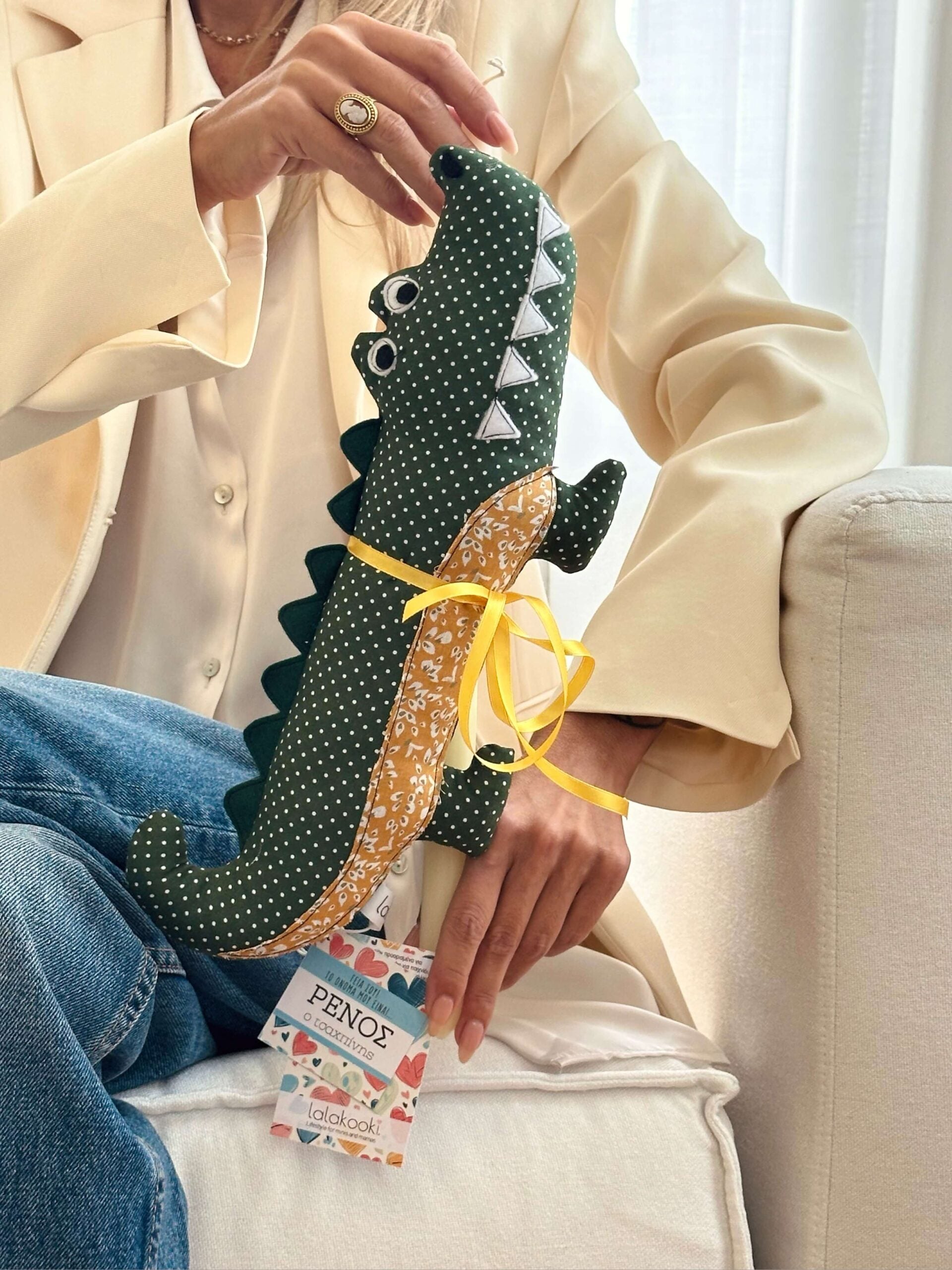 Handmade Easter candle Crocodile Renos