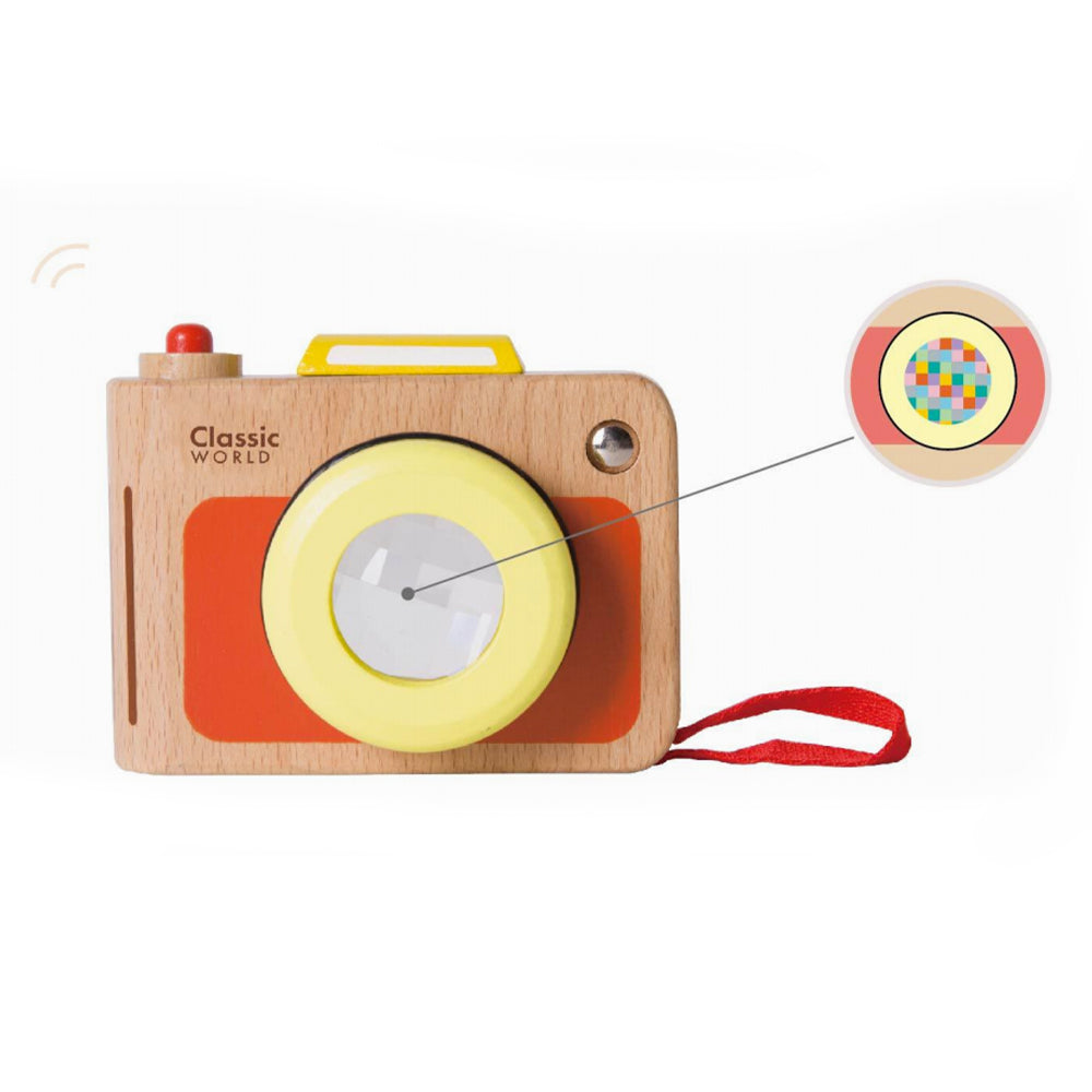 Wooden children's toy my first camera 10x7.5x5cm Classic World