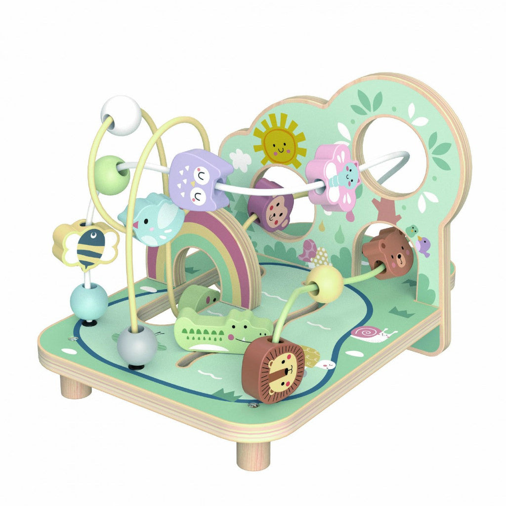 Wooden children's toy activity table maze forest animals 24+ months 28.5x20.7x19.1cm Tooky Toy