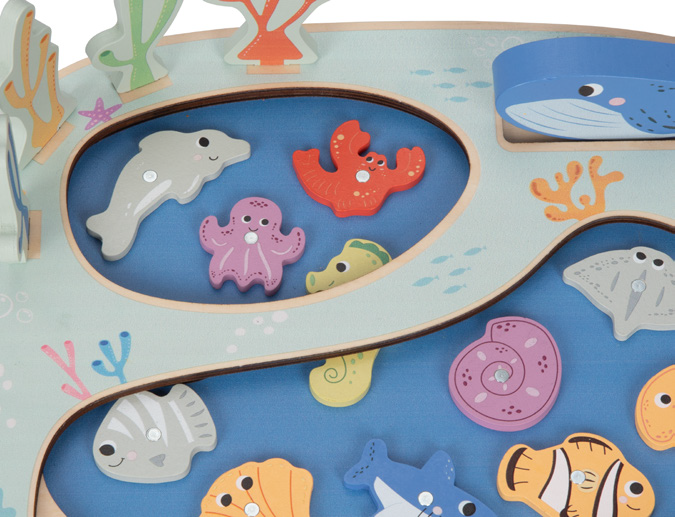 Wooden fishing toy for 3+ years Tooky Toy