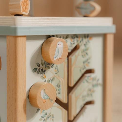 LD7231 Παιδικό Ξύλινο παιχνίδι κύβος δραστηριοτήτων 18M+  Forest Friends FSC