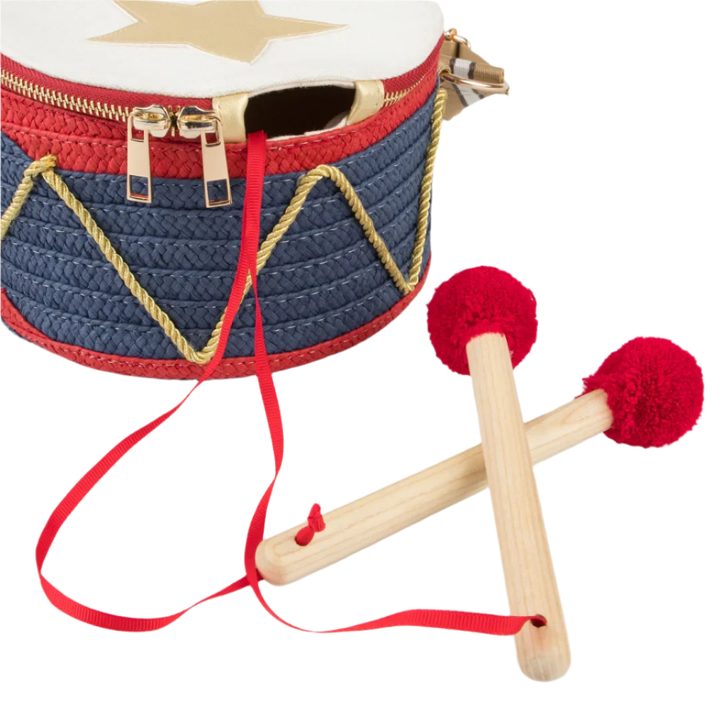 Meri Meri Christmas Fabric Drum Bag 19x14x19cm